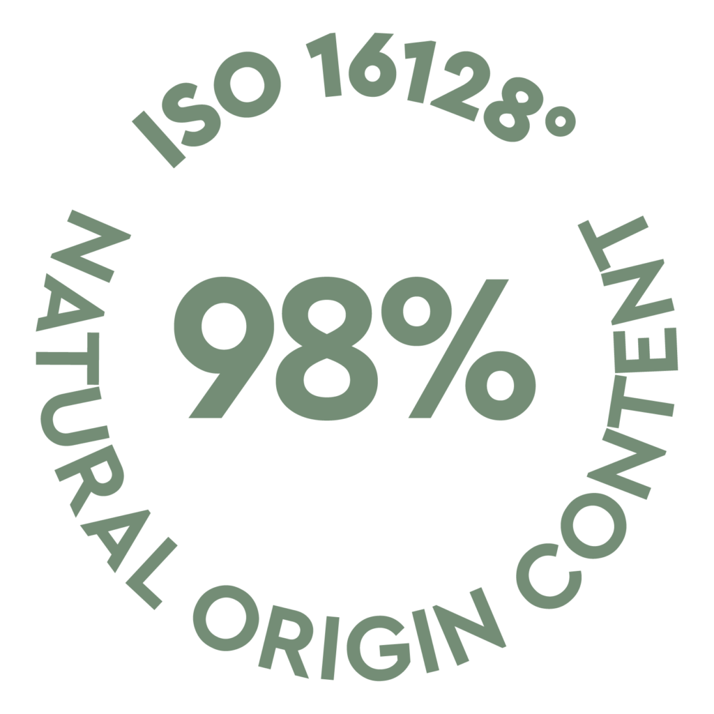 98% Ingredienti naturali verde